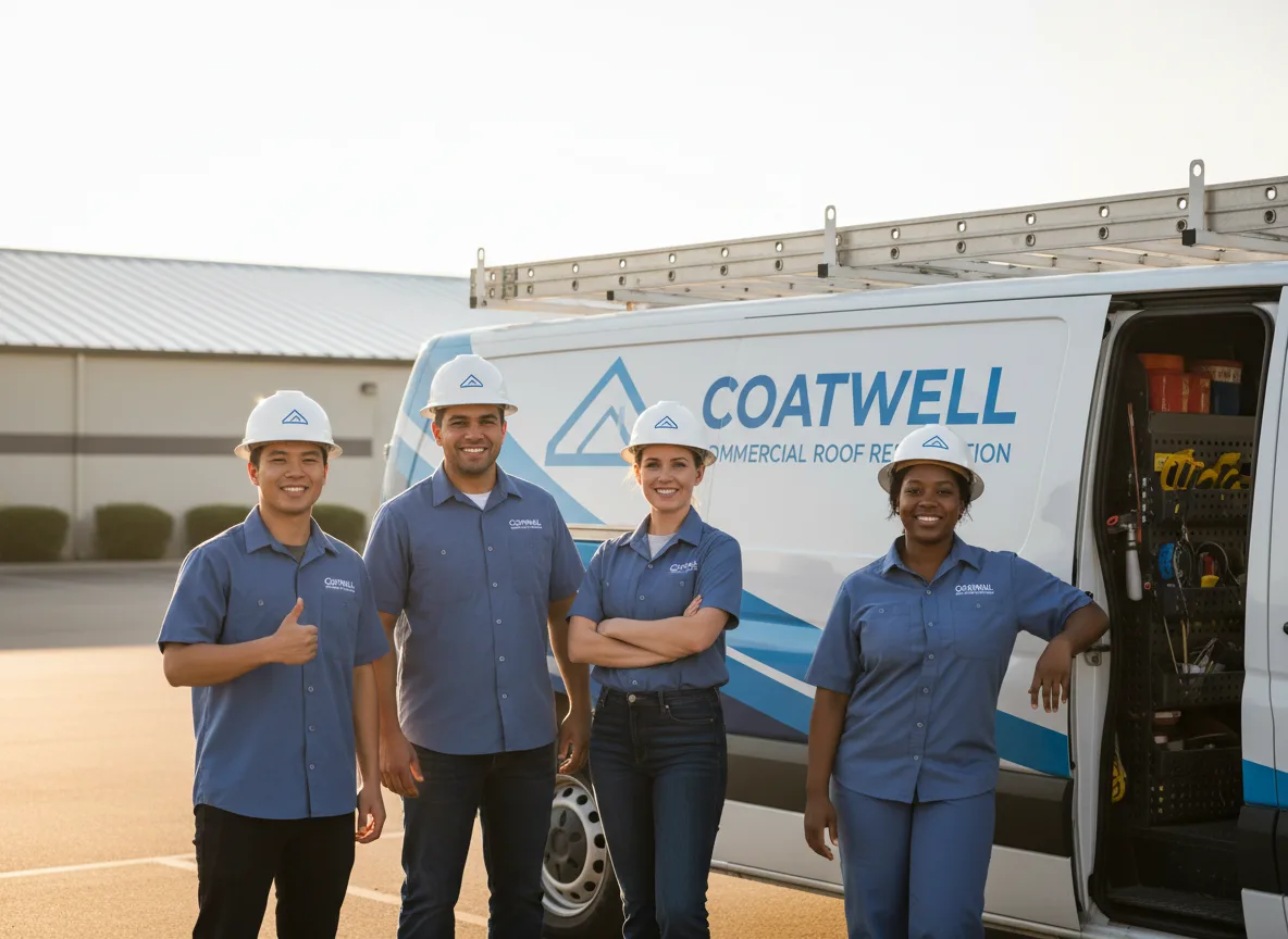 Commercial roof coating company in Bluffs, IL